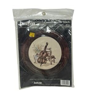 Vintage Janlynn Counted Cross Stitch Kit Cello #80-25‎ NEW Musical Instrument
